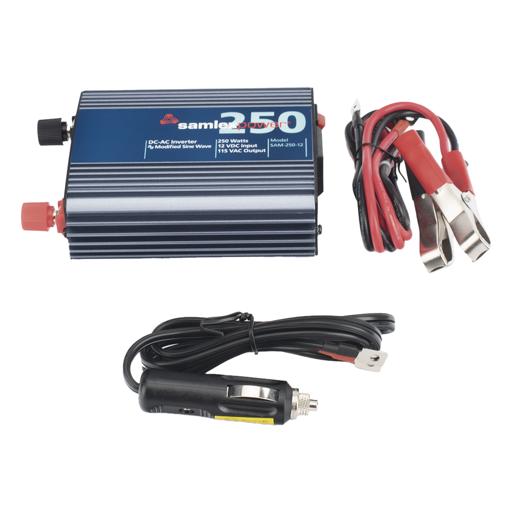 Inversor de Corriente (CD-CA) Potencia Nominal 250 W, Ent:12Vcd, Sal: 115Vca 60 Hz, SAMLEX 5