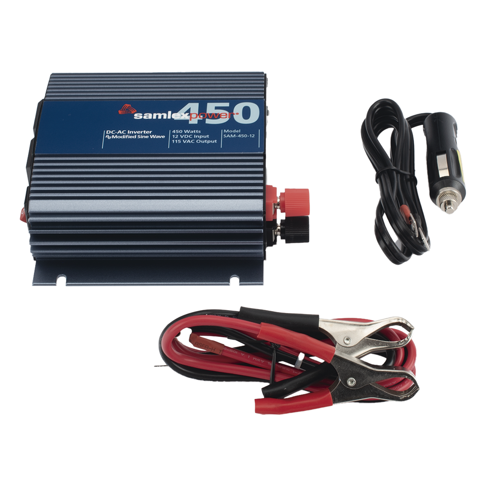 Inversor de Corriente (CD-CA). Potencia Nominal 450 W, Ent:12Vcc, Sal: 115Vca 60 Hz, SAMLEX 5
