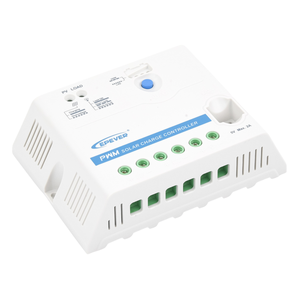Controlador Solar PWM 12/24V 30A, Salida USB, EPEVER 2