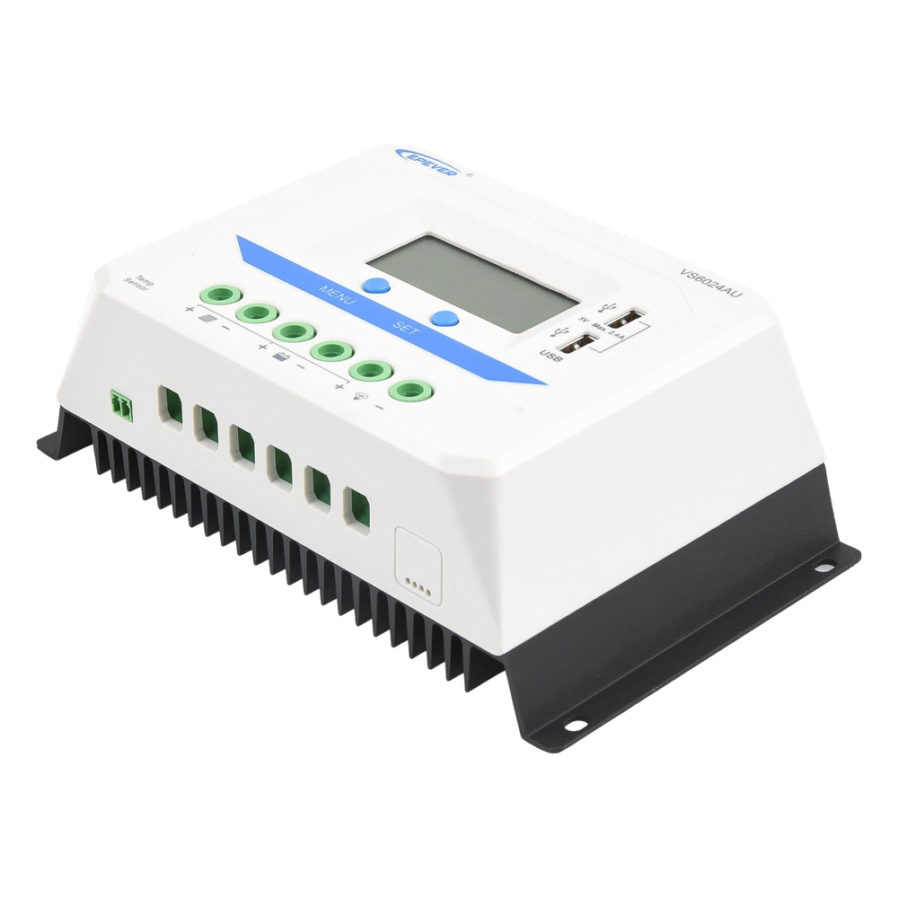 Controlador Solar de Carga PWM 12/24V 60A, Salida USB, con Display, EPEVER 2