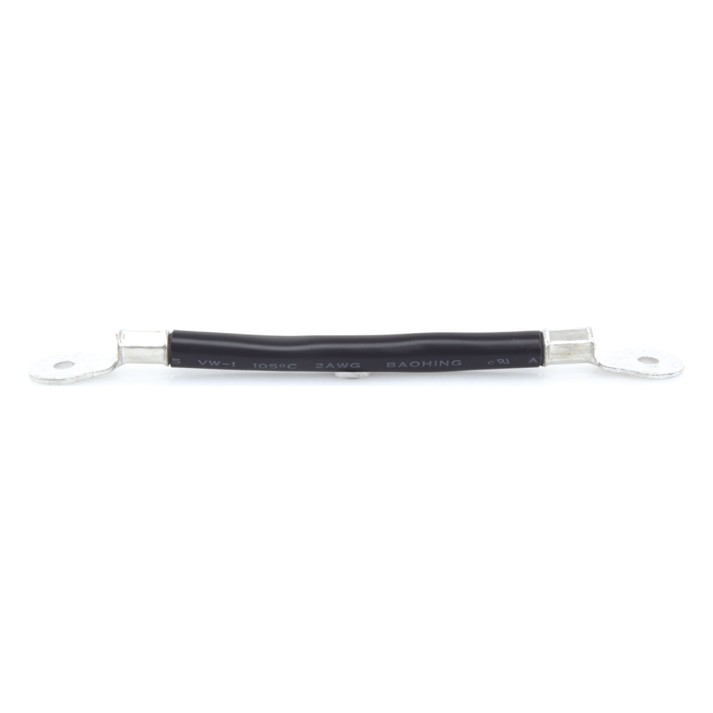 Cable para Baterías, 0.2m, Negro, Calibre 2 AWG con Terminales de Ojo en Ambos Extremos 3