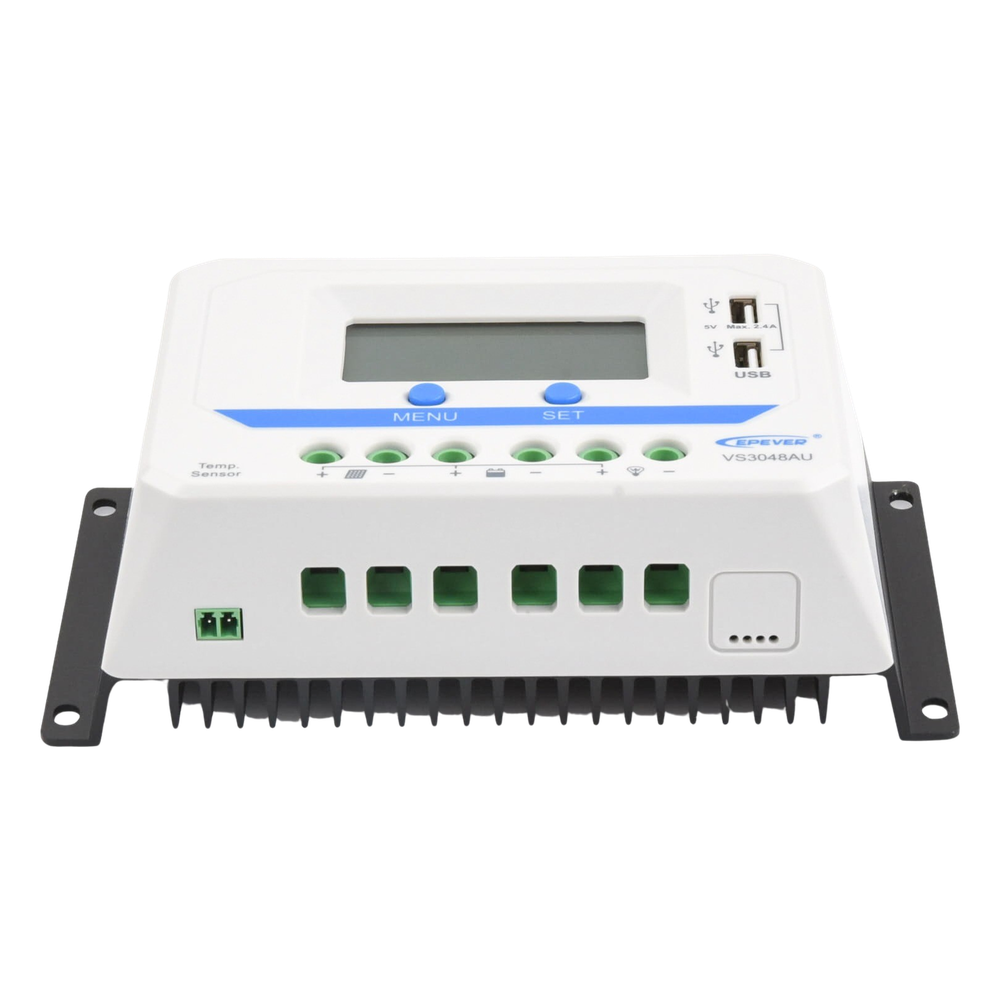 Controlador Solar de Carga PWM 12/24/36/48 V 30A, Salida USB, con Display, EPEVER 3