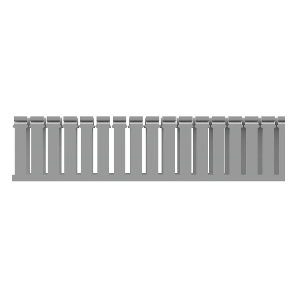 Canaleta Ranurada de PVC con Tapa, Tipo F, 108 mm de Ancho, 104.1 mm de Alto y 2 m de Largo, Color Gris PANDUIT 2