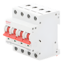 Interruptor termomagnético 4P 25A, Corriente Directa 1000Vcd para Aplicación Fotovoltaica Montaje Riel DIN 2