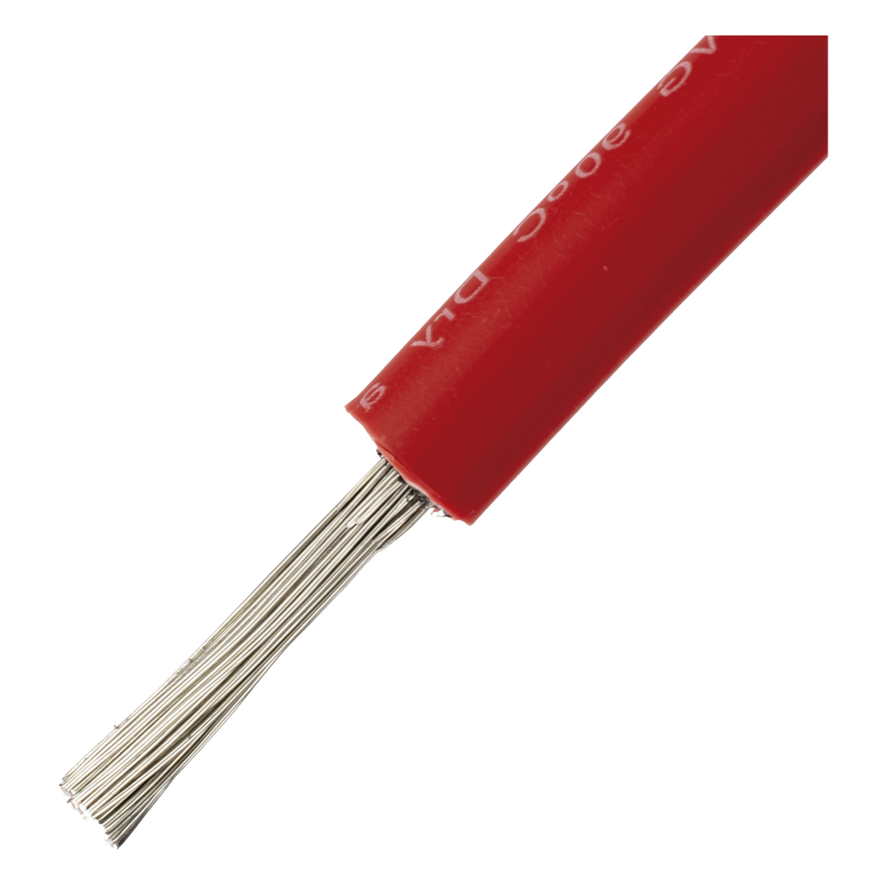 Cable Fotovoltaico Rojo / Cobre Estañado / 6mm² (10AWG) / 2000V / Rollo 100m / UL 4703 y TUV / EPCOM POWERLINE 4
