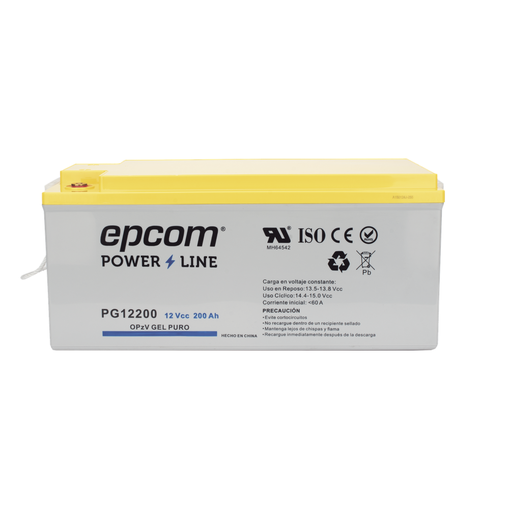 Batería de GEL PURO OPzV / 12V @ 200Ah / Ciclo profundo / Uso en Aplicaciones Fotovoltaicas y de Respaldo 5