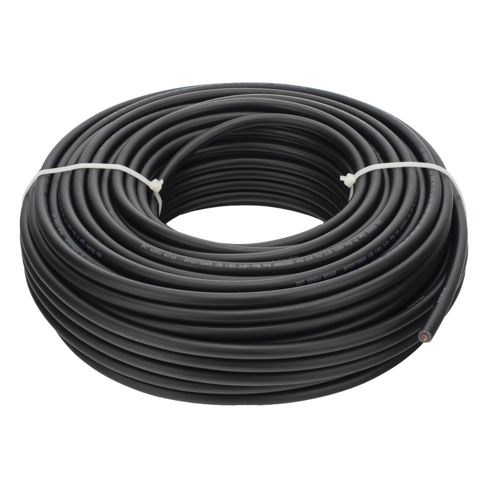 Cable Fotovoltaico Negro / 16mm² (6AWG) / Material COBRE / 2000V / Rollo de 50 m EPCOM POWERLINE 2