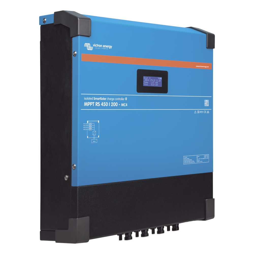 Controlador Solar MPPT 100A, SmartSolar MPPT RS 450/100-MC4, Voltaje: 48 Vcc. VICTRON 8
