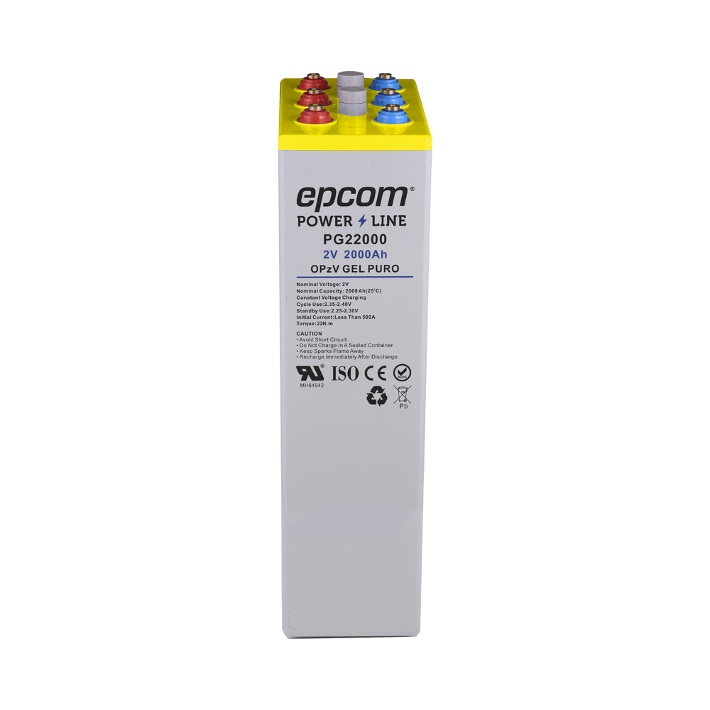 [PG22000] Batería de GEL PURO OPzV / 2V @ 2000Ah / Ciclo profundo /Uso en Aplicaciones Fotovoltaicas y de Respaldo