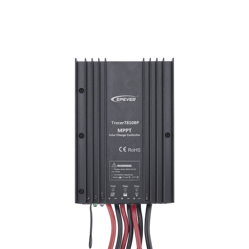 [TRACER7810BP] 30A 12/24V MPPT Solar Controller, Maximum Open Circuit Voltage Voc 100VDC, Configurable for Lithium Batteries EPEVER