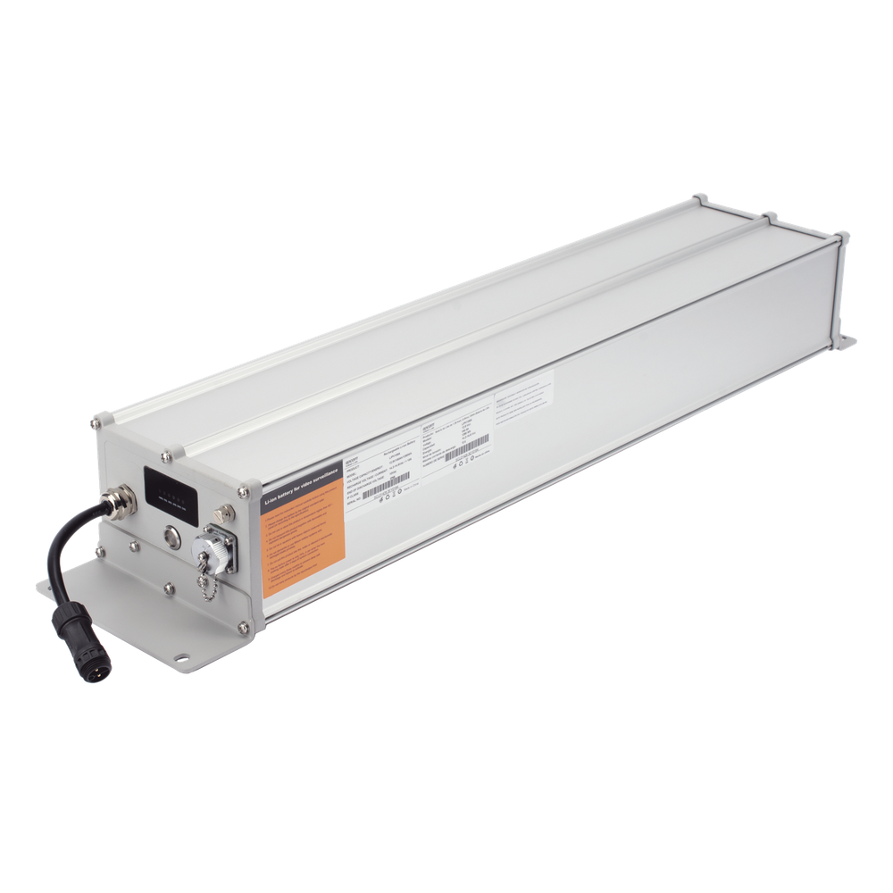 [LIPV100A] Batería de Ion-Litio para Videovigilancia 1.28kwh,  100Ah,  Controlador Incluido, Conexión Directa a Panel Solar y Salida de 12Vcc, Epcom by Ritar