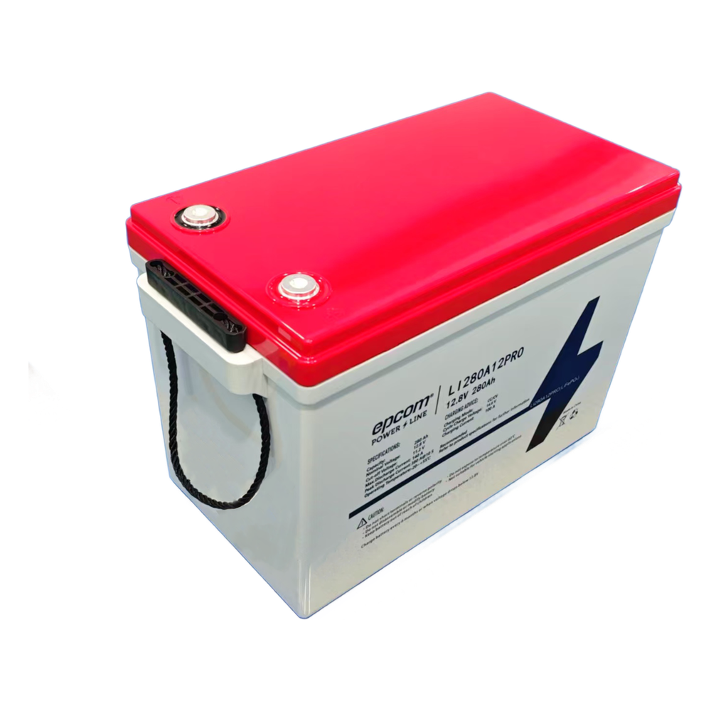 [LI280A12PRO] Batería de Litio Ciclo Profundo, 12.8Vcc 280Ah,  6000 ciclos, LiFePO4  , Solar, Marina, Máximo 140A de Descarga EPCOM POWERLINE