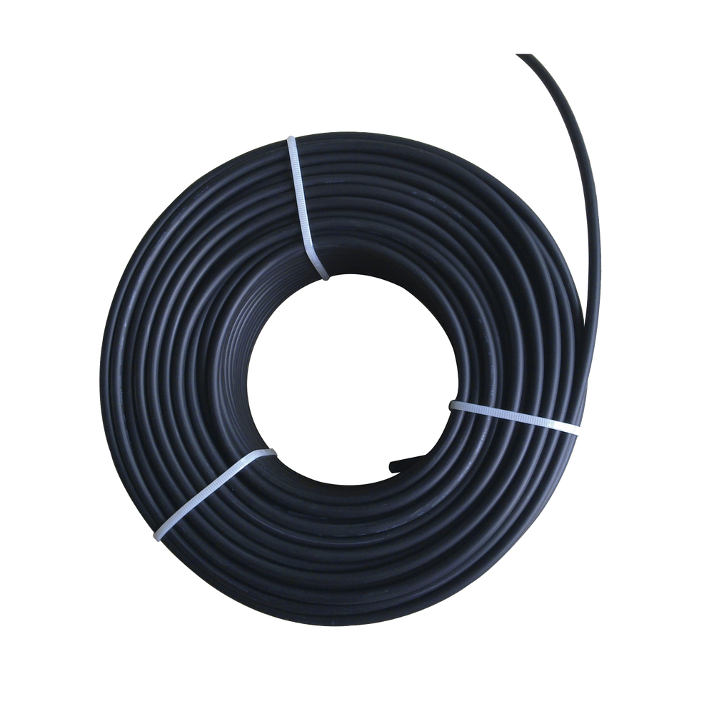 Black Photovoltaic Cable / 10mm² (8AWG) / COPPER Material / 2000V / 50 meter Roll. EPCOM POWERLINE