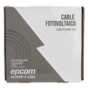 Black Photovoltaic Cable / 16mm² (6AWG) / COPPER Material / 2000V / 50 m Roll EPCOM POWERLINE