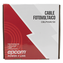 Cable Fotovoltaico Rojo  / 16mm² (6AWG) / Material COBRE / 2000V / Rollo de 50 m EPCOM POWERLINE