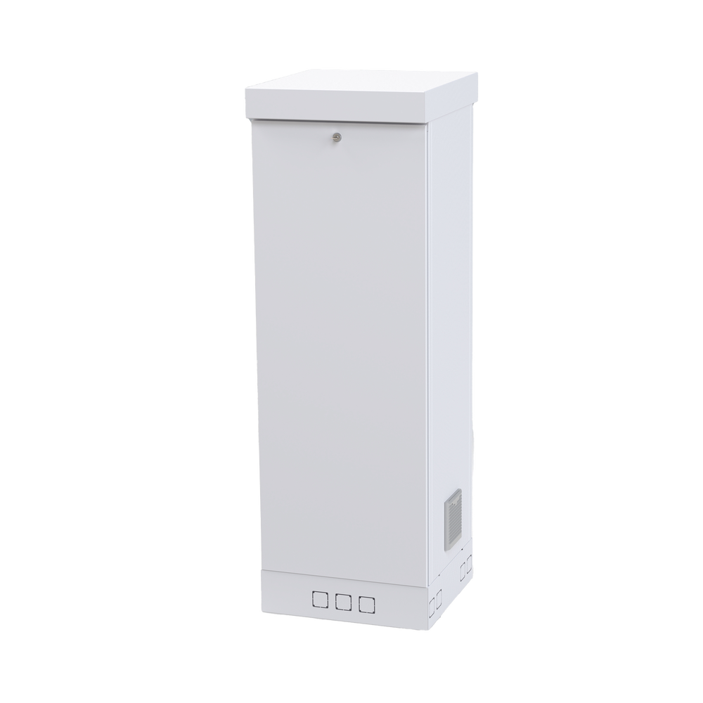 [LF-RE-06-05-31UW] Floor Cabinet, Capacity, 31 Rack Units, Double door and Adjustable front and intermediate posts, White Color, 700kg, LINKEDPRO