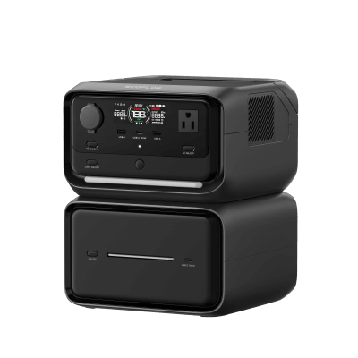 [EFR3MAXPL] EcoFlow River 3 | Estación de Energía Portátil 858Wh Litio LFP / 2 AC 300 W (Max. 550W) / 1 USB-C 100W / 2 USB -A 12W / Cargador de Coche 8A a 12 o 24V / Conectividad WiFi y Bluetooth (App) / Carga Solar 110W Max. ECOFLOW