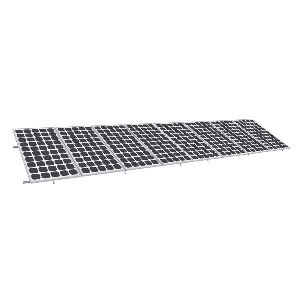 Solar Panel Mounting, "8" Rail 5400mm for 550 to 660w Modules with 35mm Thickness, Max Wind Speed 136km/h (20° to 45°) EPCOM POWERLINE