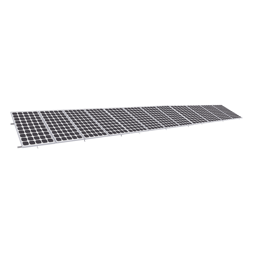 Montaje para Panel Solar 1x12, Riel "8" de 5400mm para Módulos con Espesor de 35mm, Velocidad de Viento Máx. 136km/h (20° a 45°), VEKTOR, EPCOM