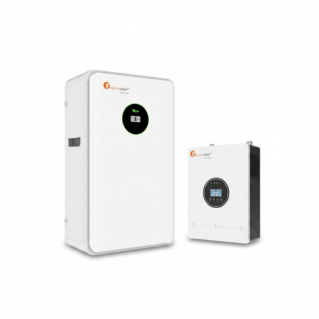 [KIT-FEL-5+10] Kit Inversor cargador de 5kw 120vca + Batería de litio de 10kwh, FELICITY