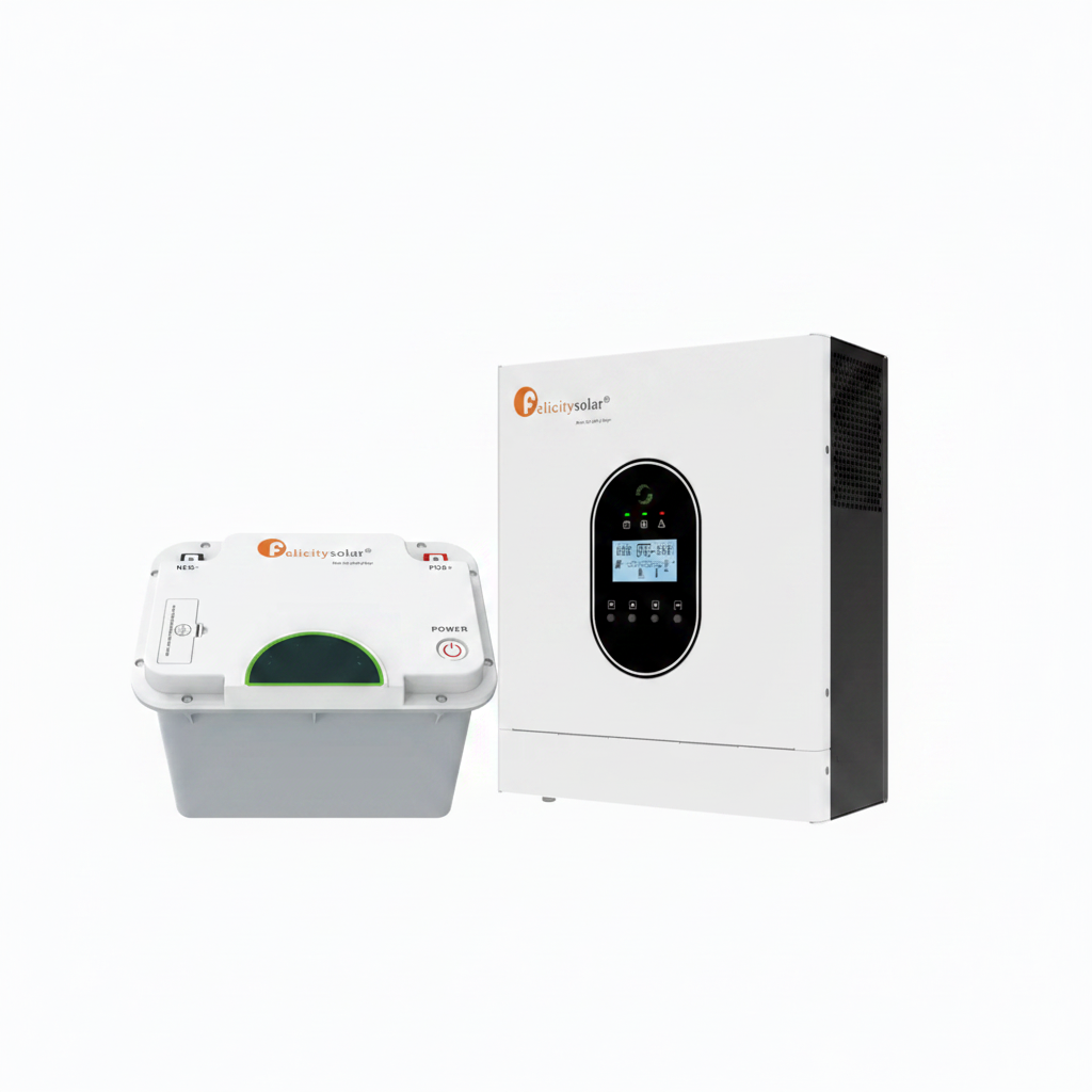 [KIT-FEL-2+2.56] Kit, 2kw 120vac inverter charger + 2.56kwh lithium battery, FELICITY