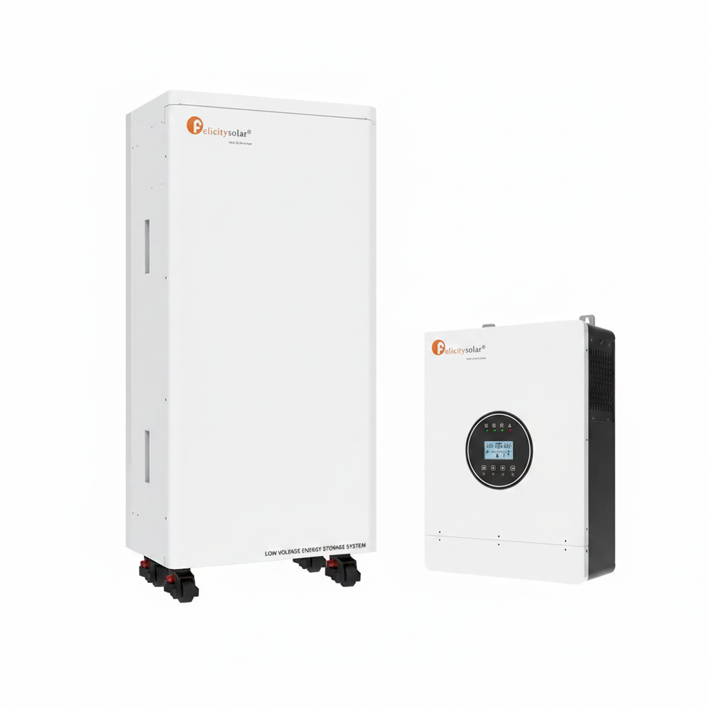 [KIT-FEL-5+15] Kit, 5kw 120vac inverter charger + 15kwh lithium battery, FELICITY