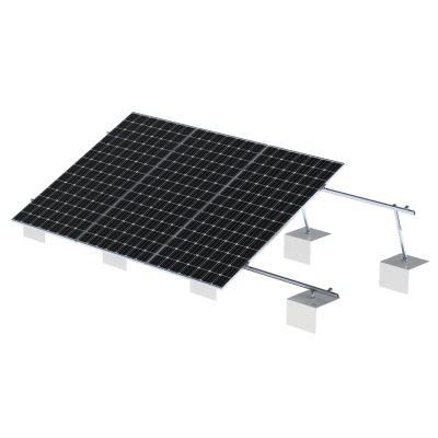 [VEKTOR21] Sistema de Montaje Solar VEKTOR21 / Estructura Ajustable Aluminio AL6005-T5 / Patas Frontales y Ajustables / Ángulos 10°-30° / Torque 11-13 Nm EPCOM