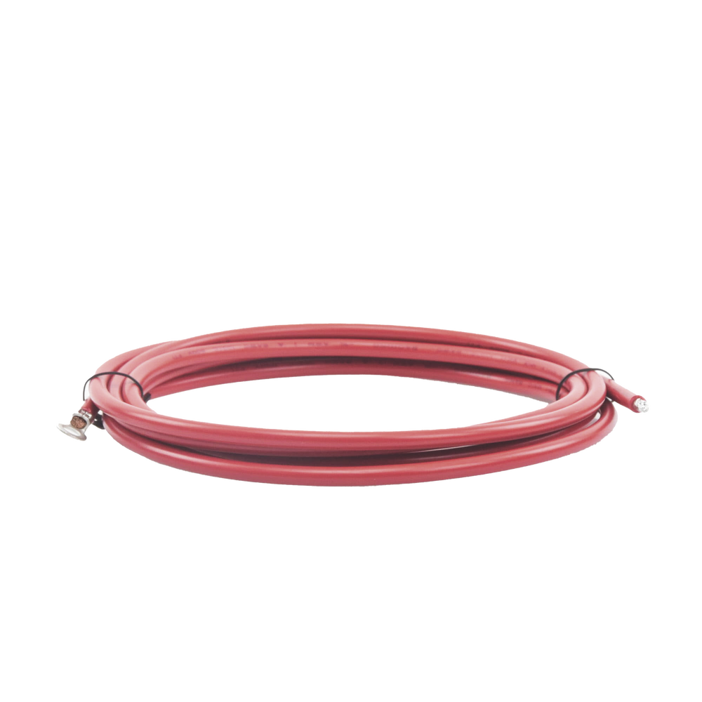[CBL-8AWG-3R] Controller Cable 3.0 m, Red, 8 AWG Gauge with Ring Terminal on One End