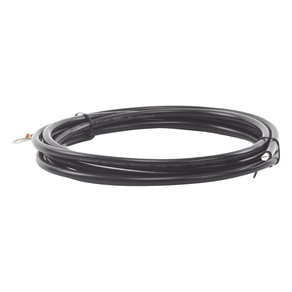 Controller Cable, 3.0 m, Black, 8 AWG Gauge with Ring Terminal on One End