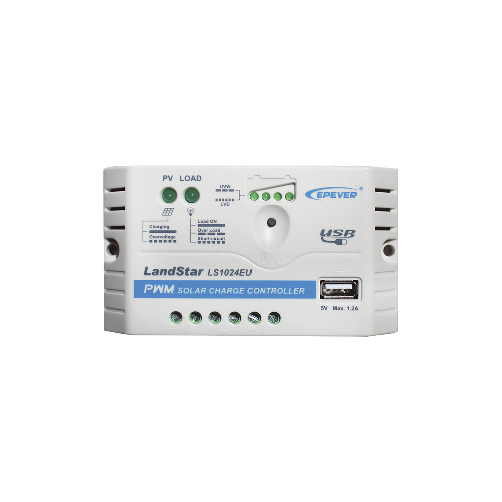[LS-1024-EU] Controlador Solar PWM 12/24V 10A, Salida USB, EPEVER