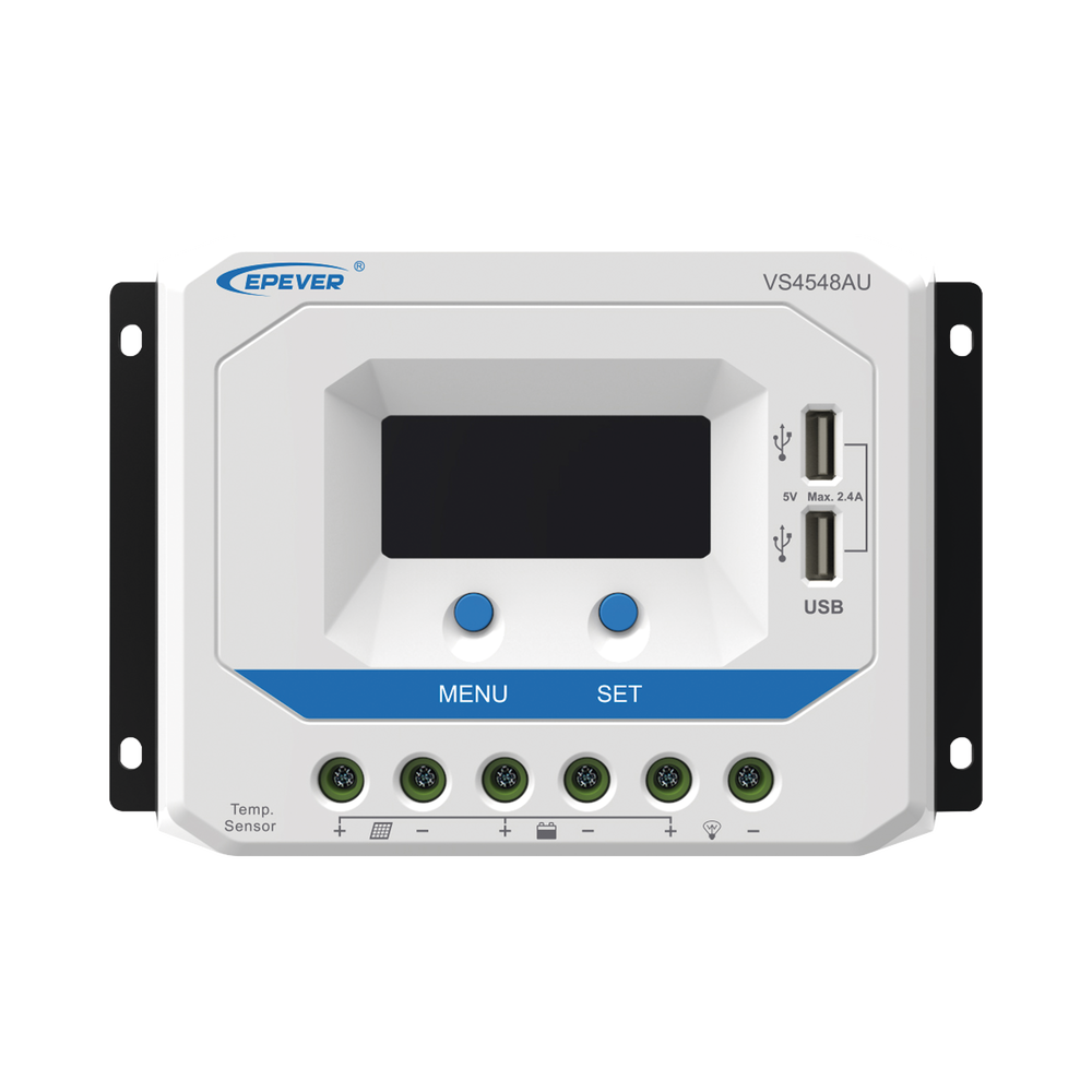 [VS-4548-AU] PWM Solar Charge Controller 12/24/36/48 V 45 A, USB Output, with Display, EPEVER