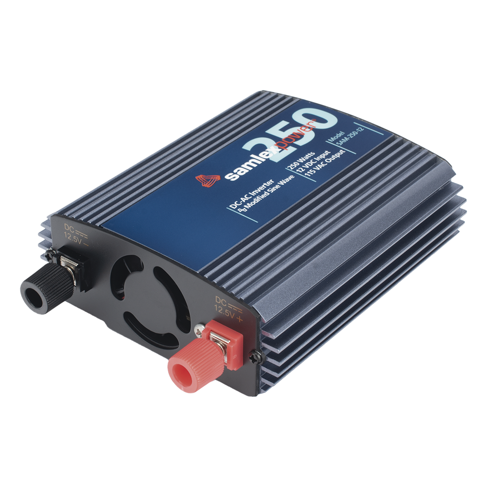 [SAM-250-12] Inversor de Corriente (CD-CA) Potencia Nominal 250 W, Ent:12Vcd, Sal: 115Vca 60 Hz, SAMLEX