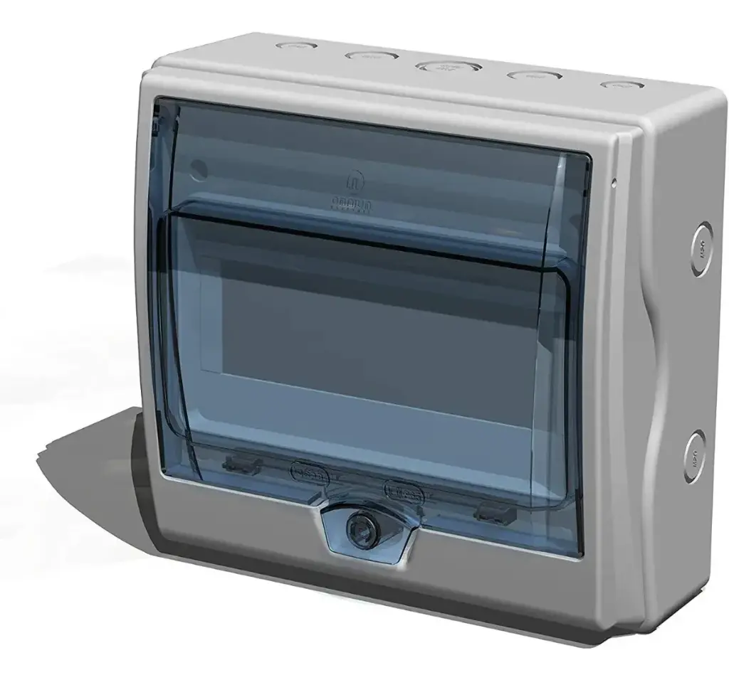 [SP6508] 8 Module DIN Rail Plastic Box IP65 Omnium