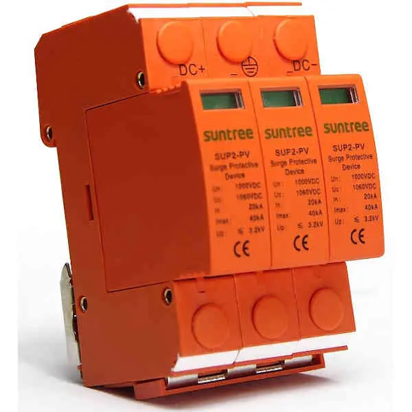 [SUP2H-PV1000] 1000vdc Photovoltaic Surge Protector for Solar Panels